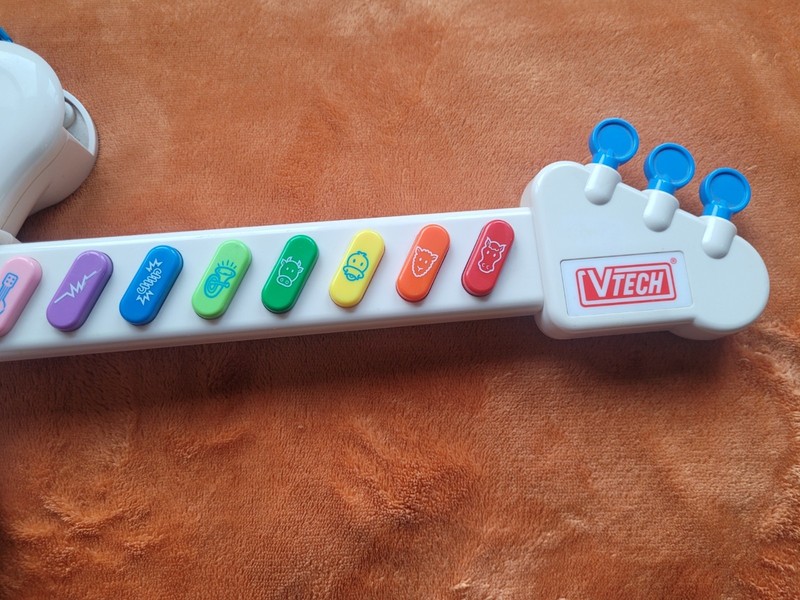 RARE Vintage Vtech Little Smart Singing Guitar With Strap TESTED & WORKS 1991 gallery
