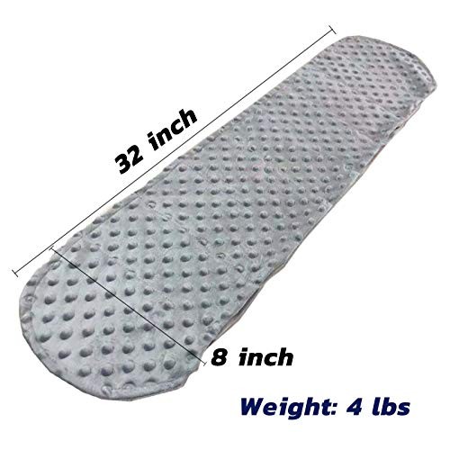 Sensory Weighted Dual Texture Shoulder Wrap 4-Pounds for Adults 4lb Gray gallery