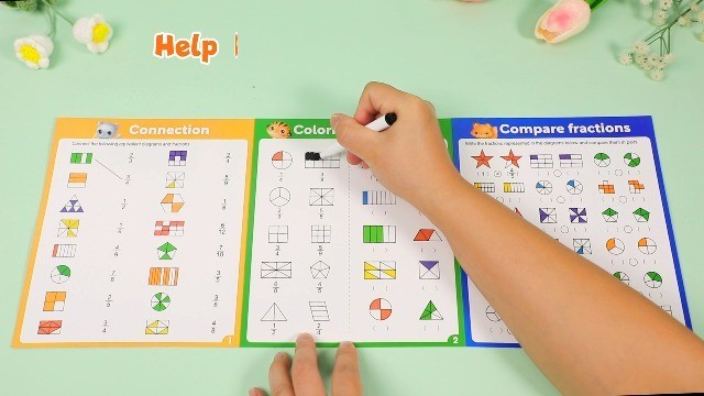 Magnetic Fraction Educational Puzzle Set - Math Manipulatives for Kids, Montesso gallery