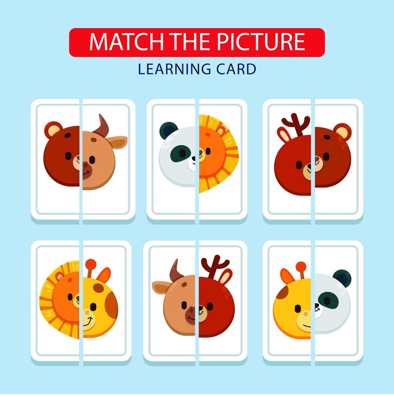 Montessori-Inspired Printable Match the Picture Cards, Educational Learning