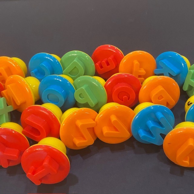 PlayDoh Hasbro Shape & Learn Letter Stamps Alphabet PreK Kindergarten w/Manual gallery