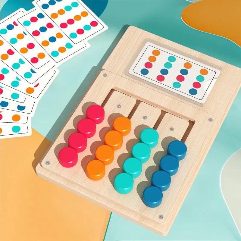 Montessori Wooden Shape & Color Matching Board Early Brain Learning Toys Baby gallery