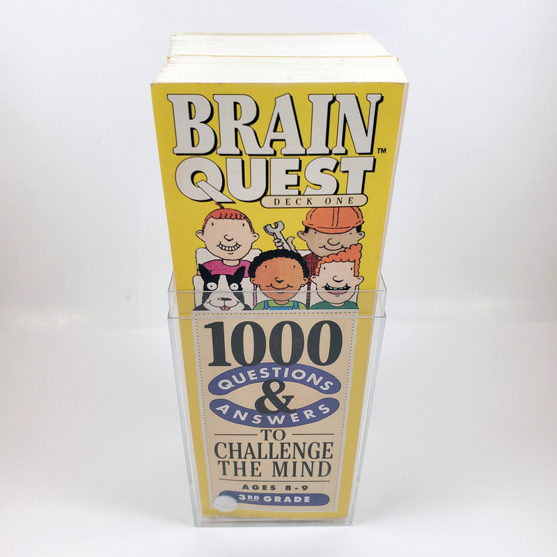 Vintage Brain Quest 1000 Questions & Answers Deck One & Two Ages 8-9 3rd Grade