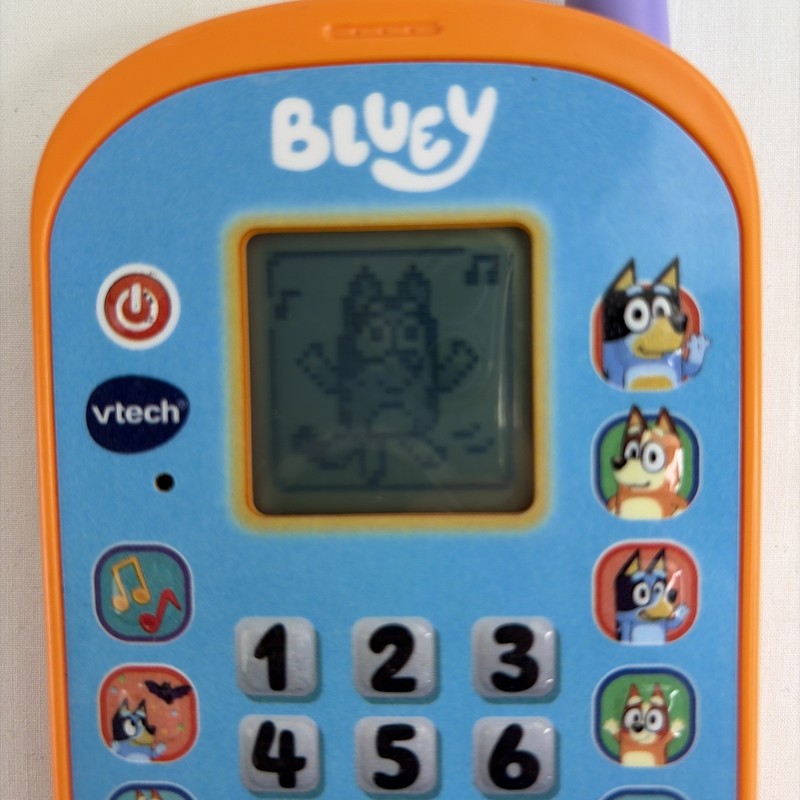 100% Working Vtech BLUEY Ring Phone 6 Fun Activities to Play Educational Toy gallery