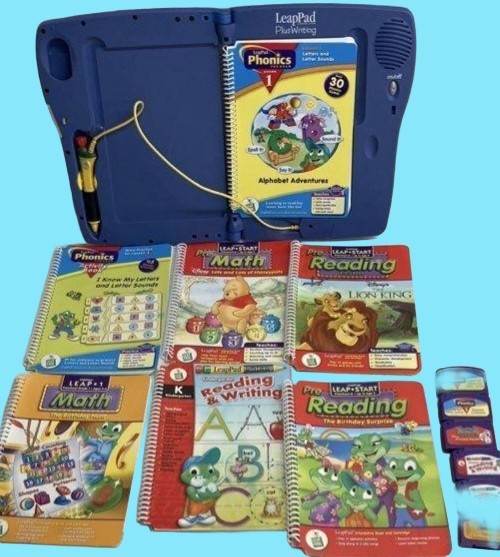 Leapfrog Plus Writing **For Parts / Not Working** 6 Books 6 Cartiridges
