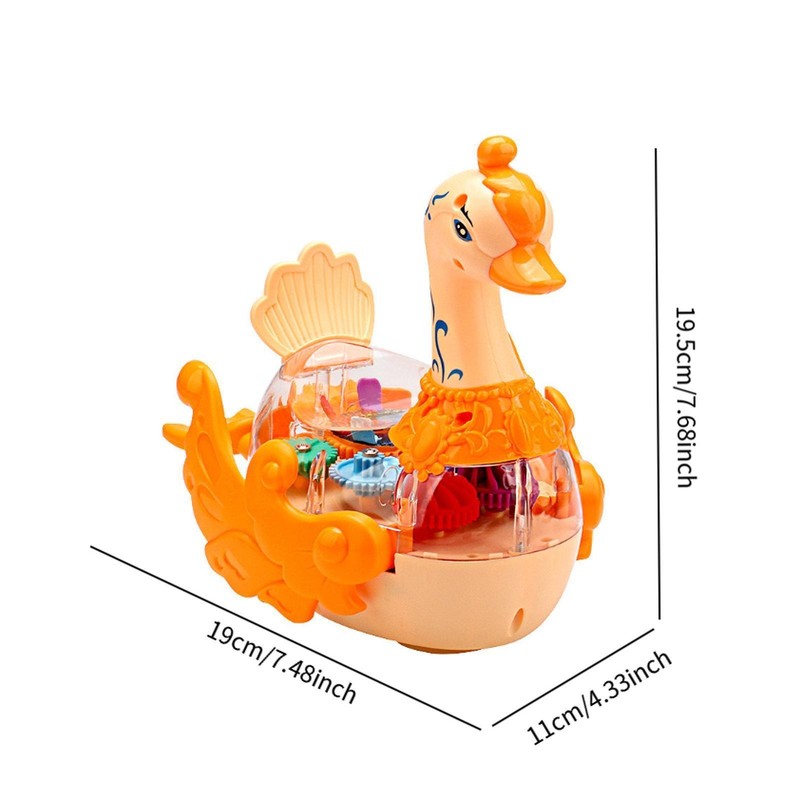 Mechanical Gear Swan Electronic Swan with Moving Gears for Ages 3+ Children gallery