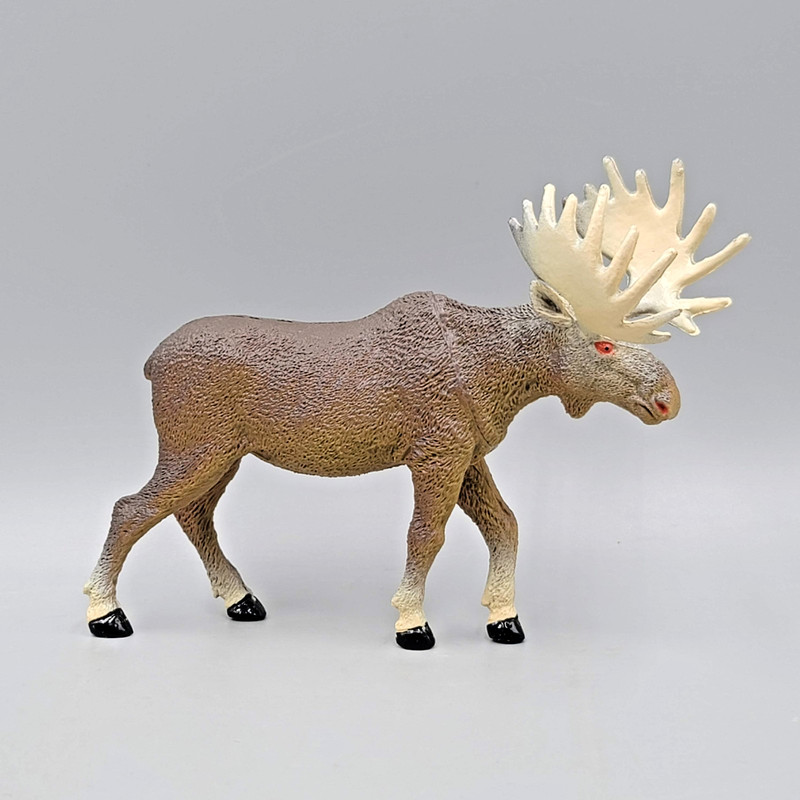 Vintage Bull Moose PVC Figure Collectible 6″ x 4.5″ x 2″