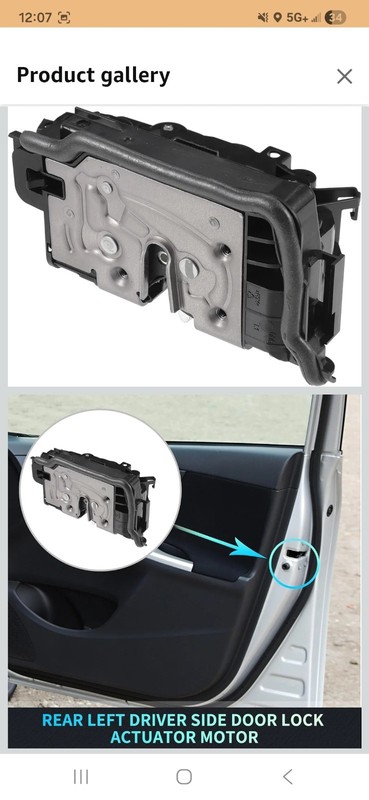 Rear Left Power Door Lock Actuator Motor Latch Compatible with BMW 128i 325i 328