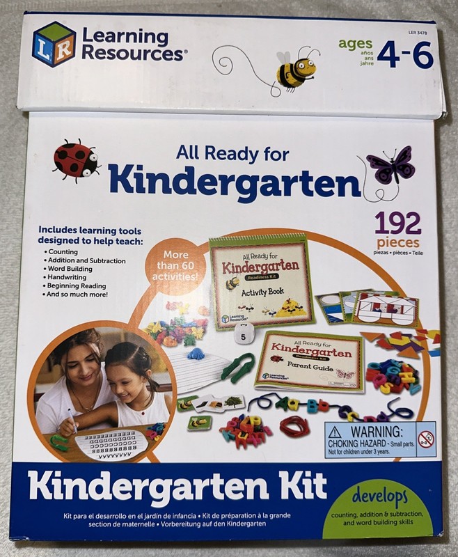Learning Resources All Ready for Kindergarten Readiness Kit, Ages 4-6