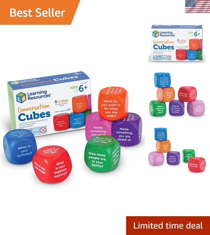 Sensory Learning Conversation Cubes – Perfect for Classrooms & Therapy Sessions