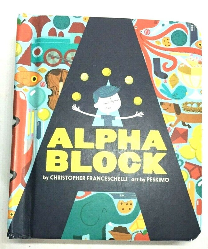 Alpha Block Interactive Alphabet Book, Popup Boardbook, Free Post
