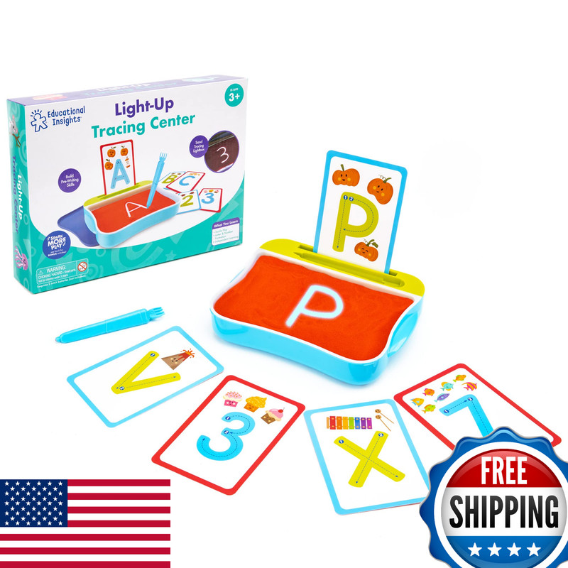 Educational Insights Light-Up Tracing Center Toddler Learning Activities Alphabe