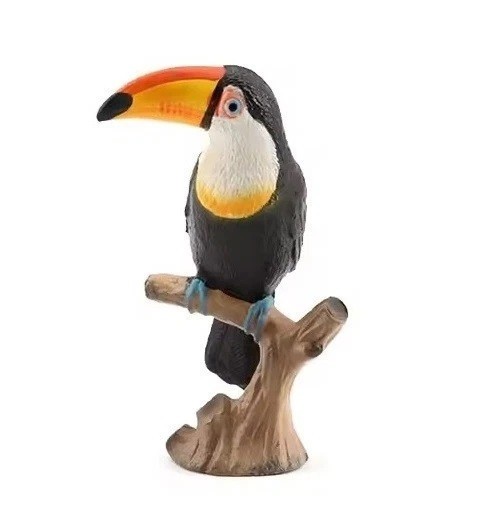 Toucan Bird Wild Animal Figure Toy PVC Doll Small Figurine Birthday Gifts