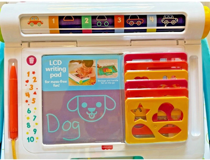 Fisher Price Learn & Doodle Desk Mess-Free Writing Drawing Tablet LCD NEW 3+ gallery