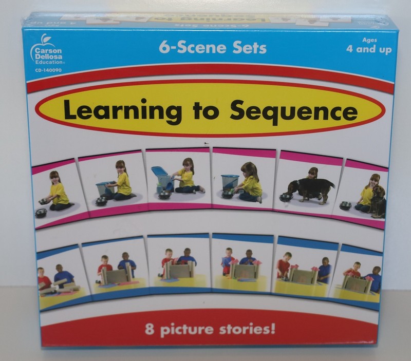 Learning to Sequence Carson Dellosa Educational Game 6-Scene Sets