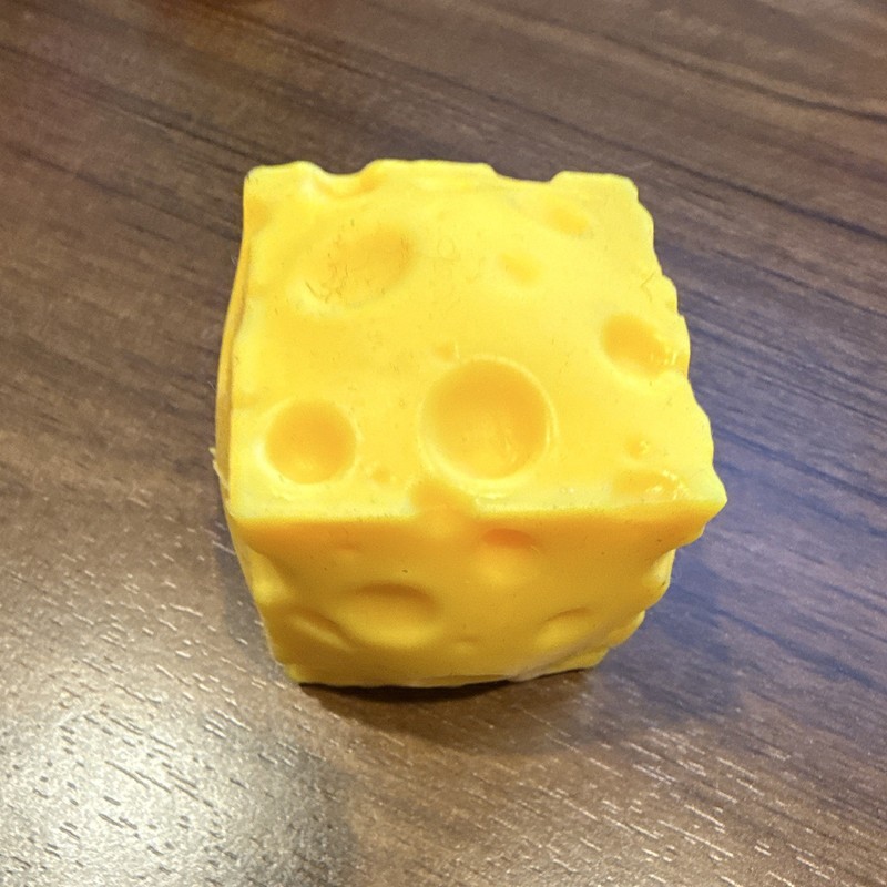 Yellow Cheese Cube Tactile Squeeze Toy, Ages 3-4, 4-7, 8-11 Years gallery