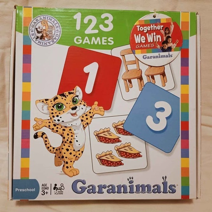 Garanimals 123 Games Preschool Counting Board Game Clean, Complete, Gently Used