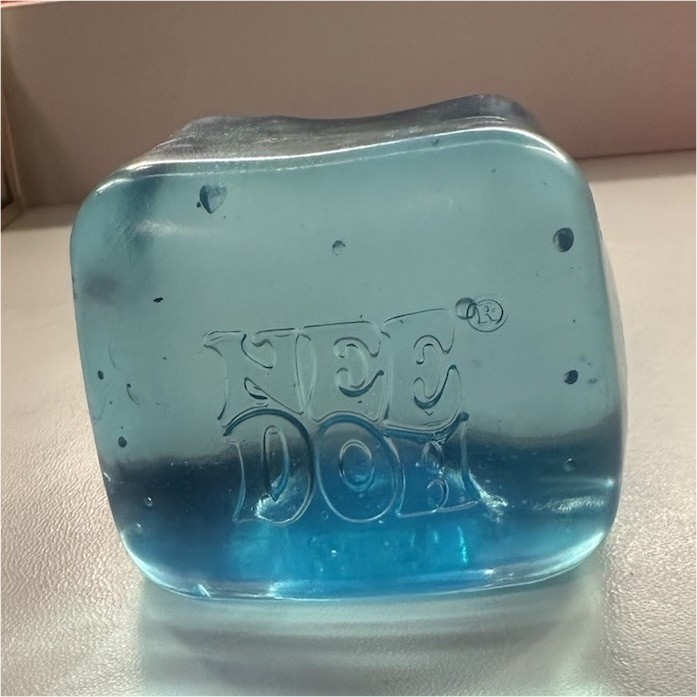 Nee Doh Blue Tactile Squeeze Ball Sensory Toy for Ages 4-7, 8-11, 12-16, 17 & Up