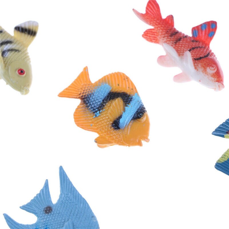 Model Pool Education Toy Ocean Fish Mini Tropical Toy Gift Sea Life 12 pcs gallery