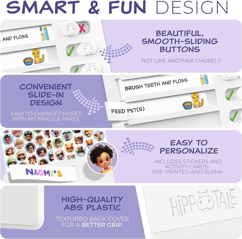 Chore Chart for Kids – Daily Routine Chart for Kids with Checklist & Stickers... gallery