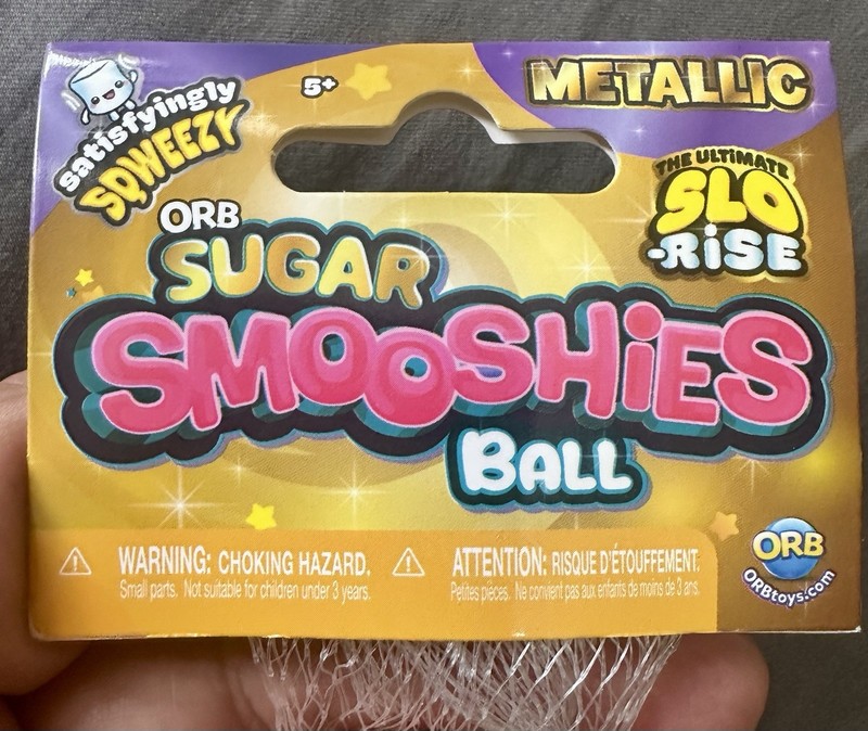 ORB Sugar Smooshies Ball SLO-RISE🟡 Gold Metallic Squishy Stress Toy FAST SHIP gallery