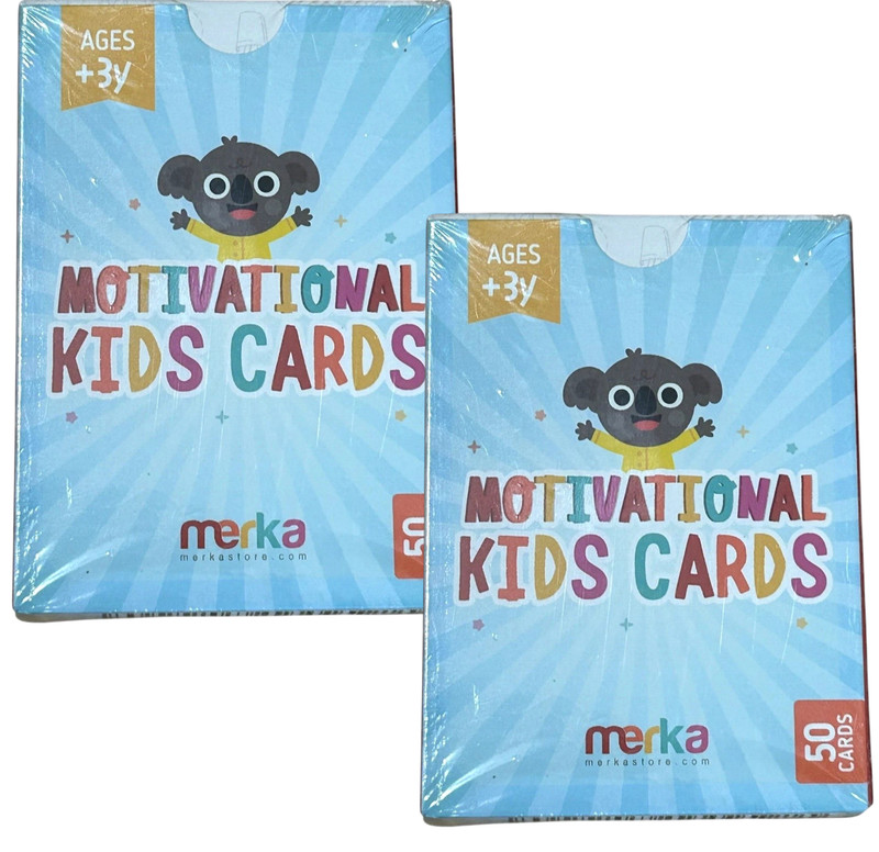 100 Motivational Flashcards for Kids – 2x 50 Educational Flash Cards for Ages 3+
