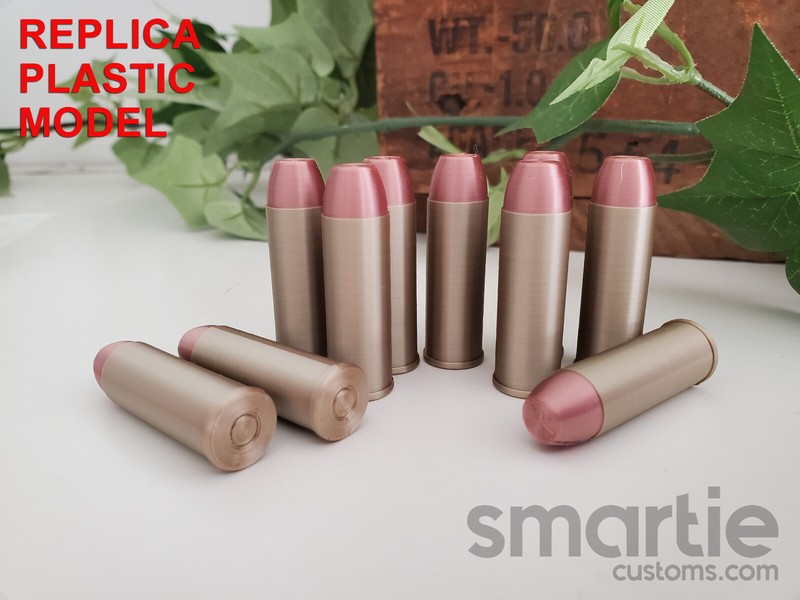 25 – DUMMY .45 Long Colt Ammo Cartridges – Accurate Size Plastic Replica