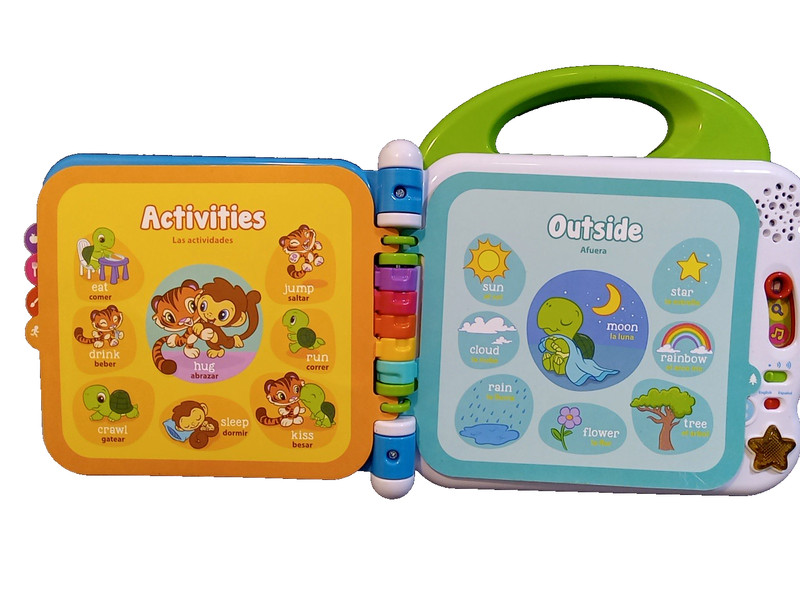 Leapfrog Learning Friends 100 Words Book Toddler Multi Spanish English Songs gallery