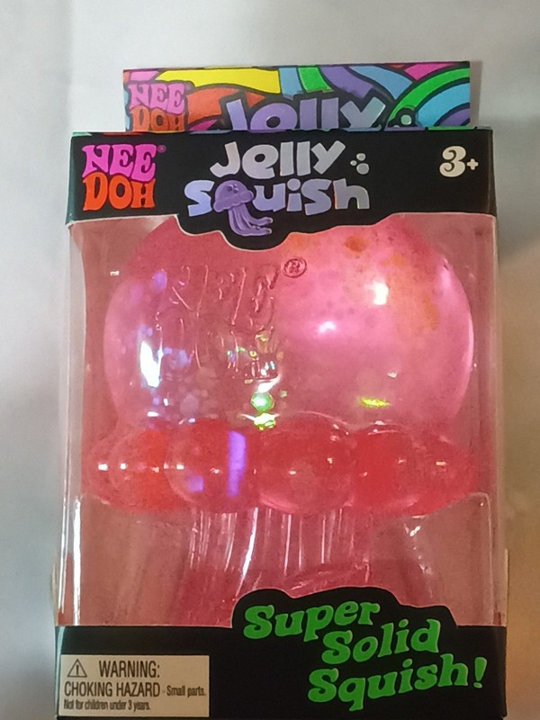 Authentic NeeDoh 🩷 PINK Jelly Squish Jellyfish Fidget Sensory Toy Schylling