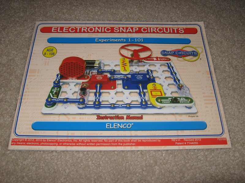 Elenco Snap Circuits SC-100 Experiments 1-101 Instruction Manual Only – 753102
