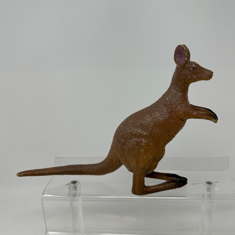 Kangaroo Figure Toy Hard Rubber Figurine Large Vintage 1980s AAA gallery