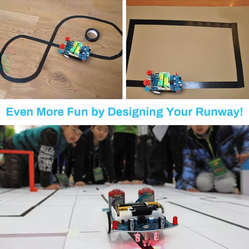 2 Pack Line Following Robot Car Kit, Beginners Smart Car Soldering Practice K... gallery
