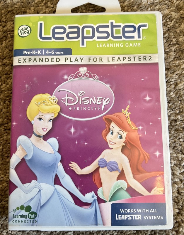 Disney Princess Leapster 2 Leap Frog 4-6 Years Pre-K-K Enchanted Learning Manual