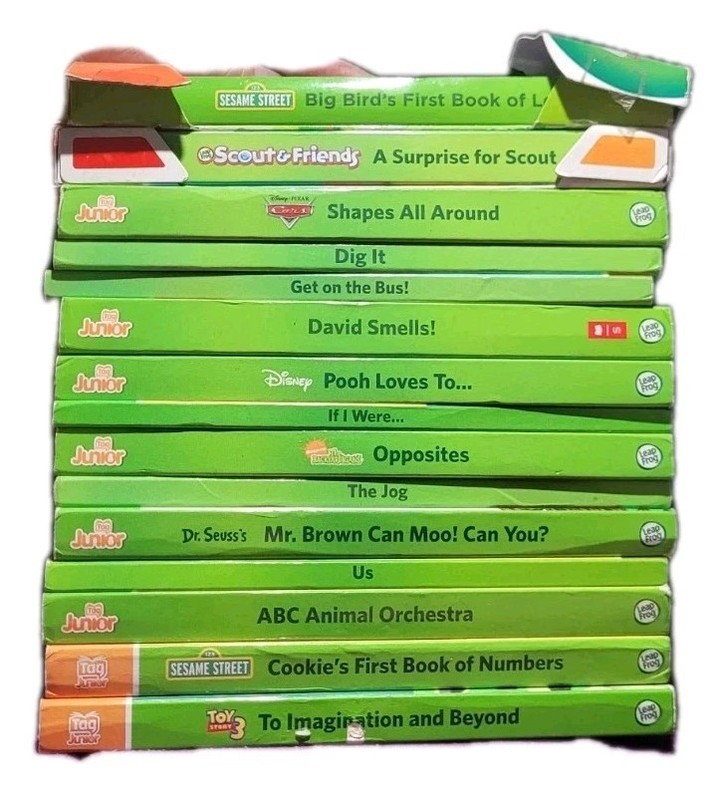 Huge Lot of 15 Leap Frog TAG JUNIOR Learning System Board Books-Educational-NEW+