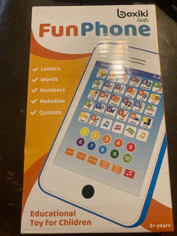 Boxiki Kids Fun Phone Electronic Learning Toy Letters Numbers Melodies Quizzes