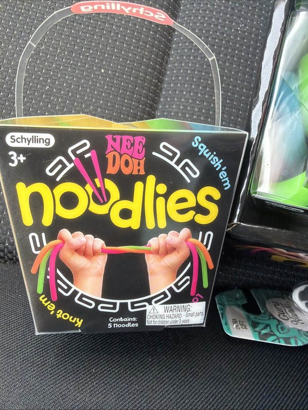 Nee Doh Noodlies Sensory Fidget Toy, 5 Colors, Authentic Schylling HTF Ages 3+