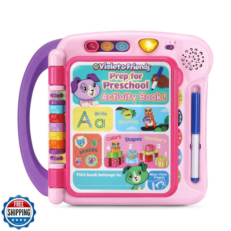 LeapFrog Violet and Friends Prep for Preschool Activity Book, Pin