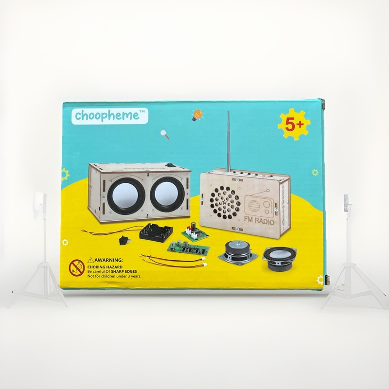 STEM Projects Science Kit for Boys 8-14, DIY Bluetooth Speaker & FM Radio