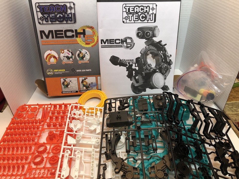 Elenco TTC895 Mech-5 Programmable CODING Mechanical Robot DIY KIT – Open Box