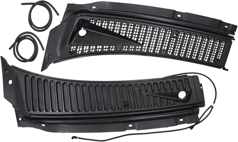Windshield Wiper Vent Cowl Screen Cover Grille Panels Kit for Ford F-250
