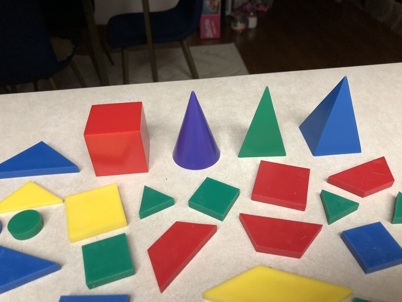BAG OF GEOMETRY SHAPES TANGRAMS MATH HOMESCHOOL LEARNING 219+ Pieces gallery