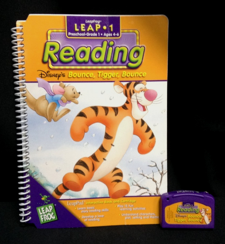 Leap Frog LeapPad Leap 1 READING Disney’s Bounce, Tigger, Bounce Cartridge Book