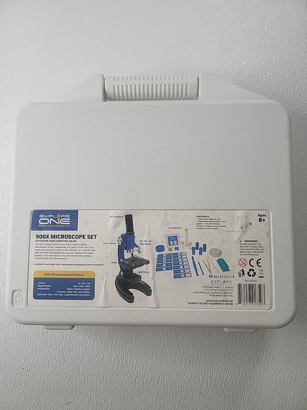 28 Pc Microscope Set 900x With Carry Case Explore The World Observation L27 gallery