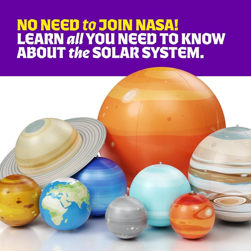 Inflatable Solar System Planets for Kids - Science Toys - Boys Room Decor gallery