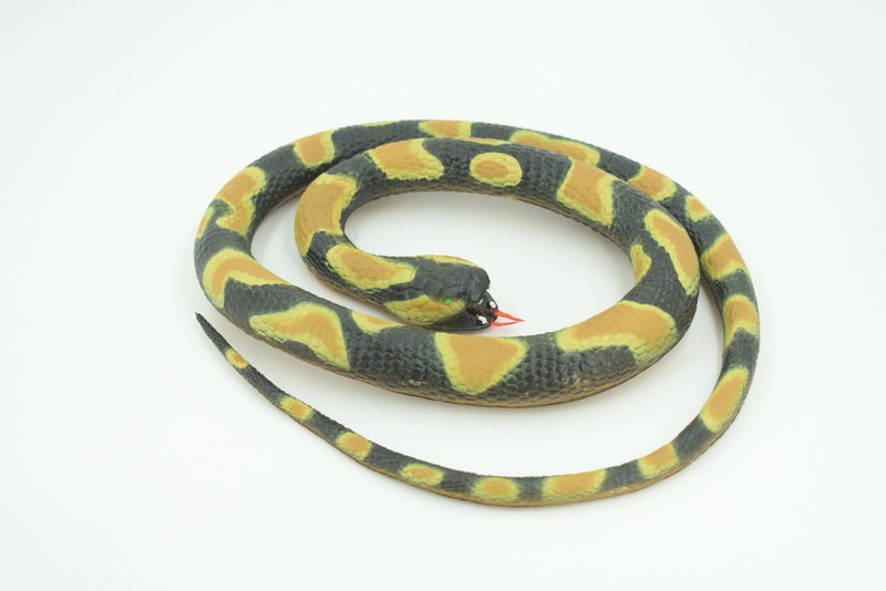 Ball Python Snake, Rubber Snake Toy, Realistic, Replica, Gift, 42" WR23 BB316 gallery
