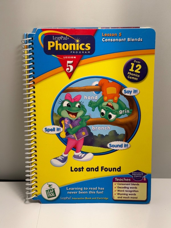 2002 LeapPad Phonics Program Lesson 5 Consonant Blends Lost And Found Book