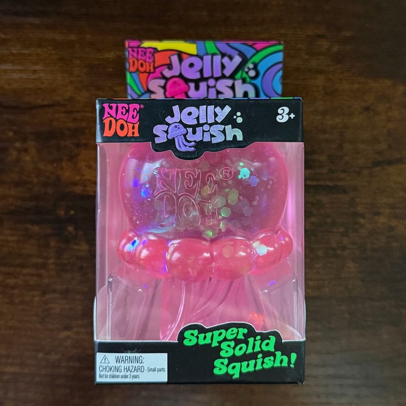 Schylling NeeDoh Jelly Squish Select Color Pink Purple Blue NEW
