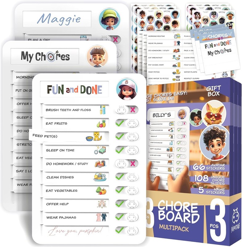 Chore Chart for Kids – Daily Routine Chart for Kids with Checklist & Stickers... gallery