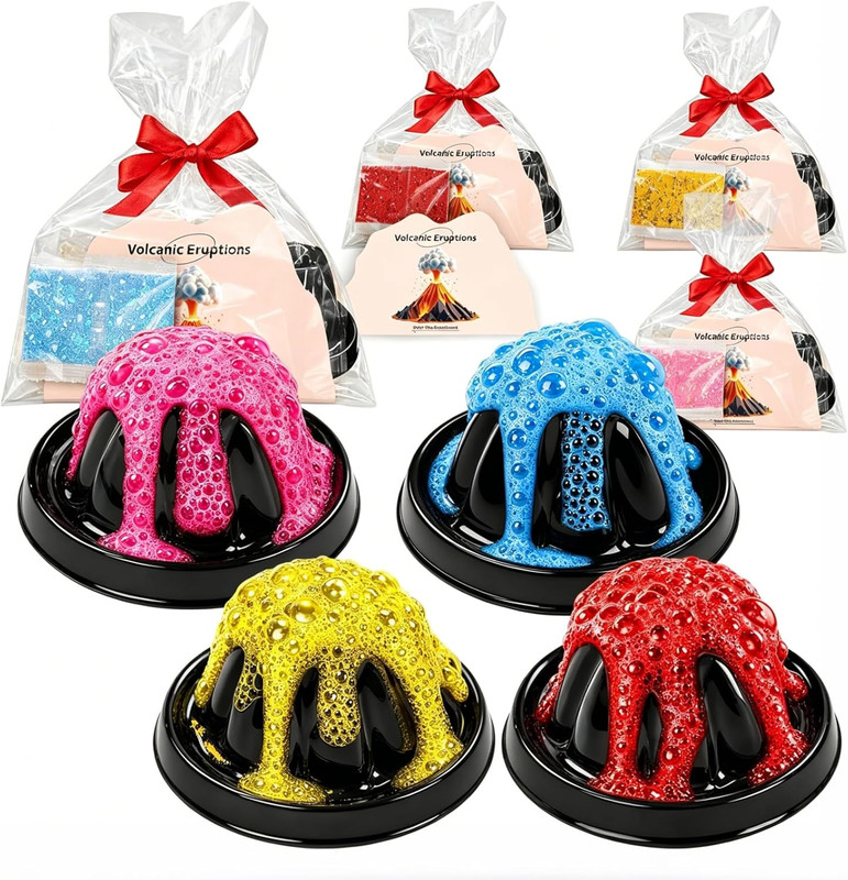24Pcs Volcano Eruption Science Kit STEM Science Experiments Bulk Party Favors Cl