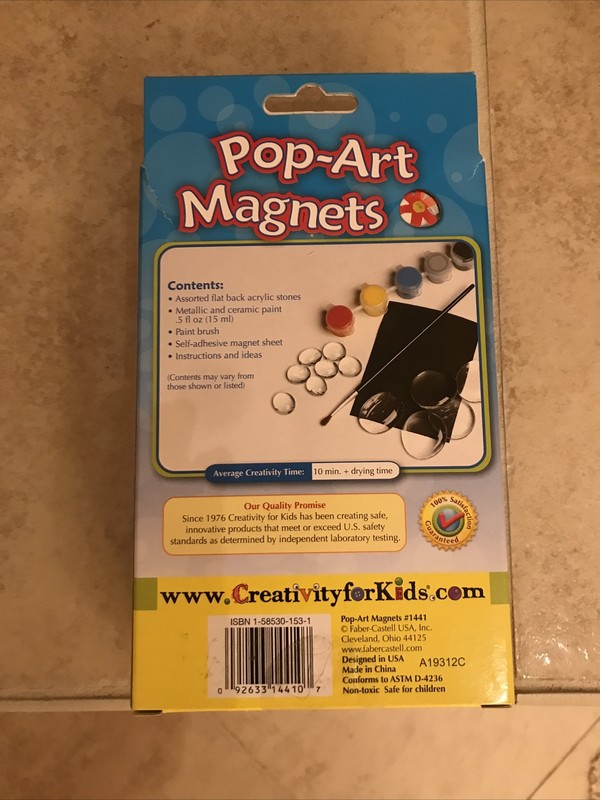 NEW Creativity for Kids, Pop-Art Magnets, Acrylic Magnets gallery